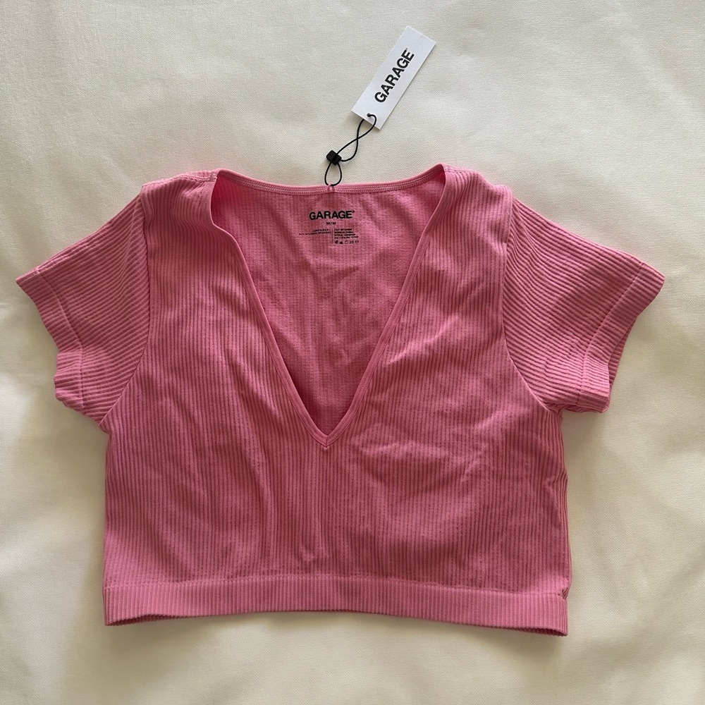 V neck crop top